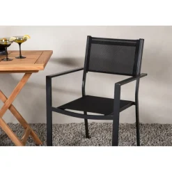 Kenya t Loungesæt - Havemøbelsæt - Sort,Natur