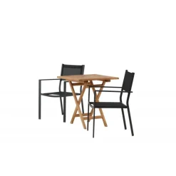 Kenya t Loungesæt - Havemøbelsæt - Sort,Natur