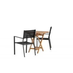 Kenya t Loungesæt - Havemøbelsæt - Sort,Natur