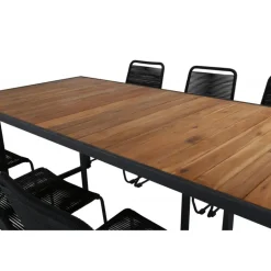 Khung Loungesæt - Havemøbelsæt - Sort,Natur