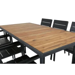 Khung t Loungesæt - Havemøbelsæt - Sort,Natur