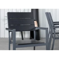 Khung t Loungesæt - Havemøbelsæt - Sort,Natur