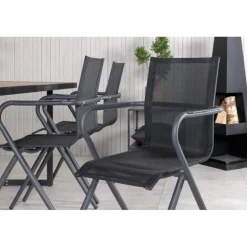 Khung t Loungesæt - Havemøbelsæt - Sort,Natur