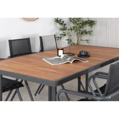 Khung t Loungesæt - Havemøbelsæt - Sort,Natur