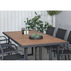 Khung t Loungesæt - Havemøbelsæt - Sort,Natur