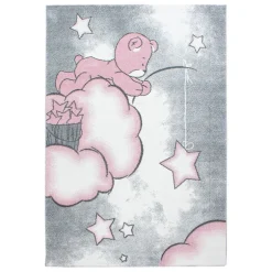 Kids Børne Tæppeløber Bjørn - Pink