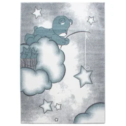 Kids Børne Tæppeløber Bjørn - Blå