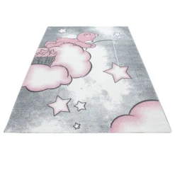 Kids Børnetæppe Bjørn - Pink