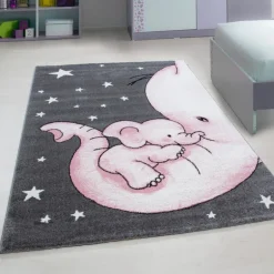 Kids Børnetæppe Elefant - Pink