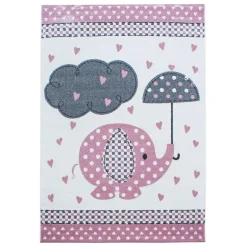 Kids Børnetæppe Elefant - Pink