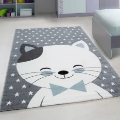Kids Børnetæppe Kat - Blå