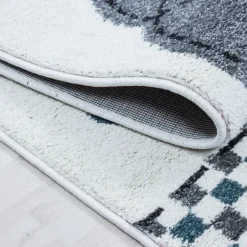 Kids Rund Børnetæppe Elefant - Blå