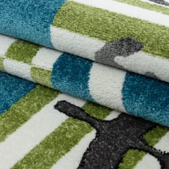 Kids Rund Børnetæppe Pirat - Multi