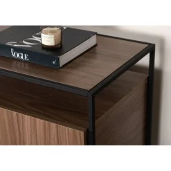 Kingsport Skab - Sort og Valnød