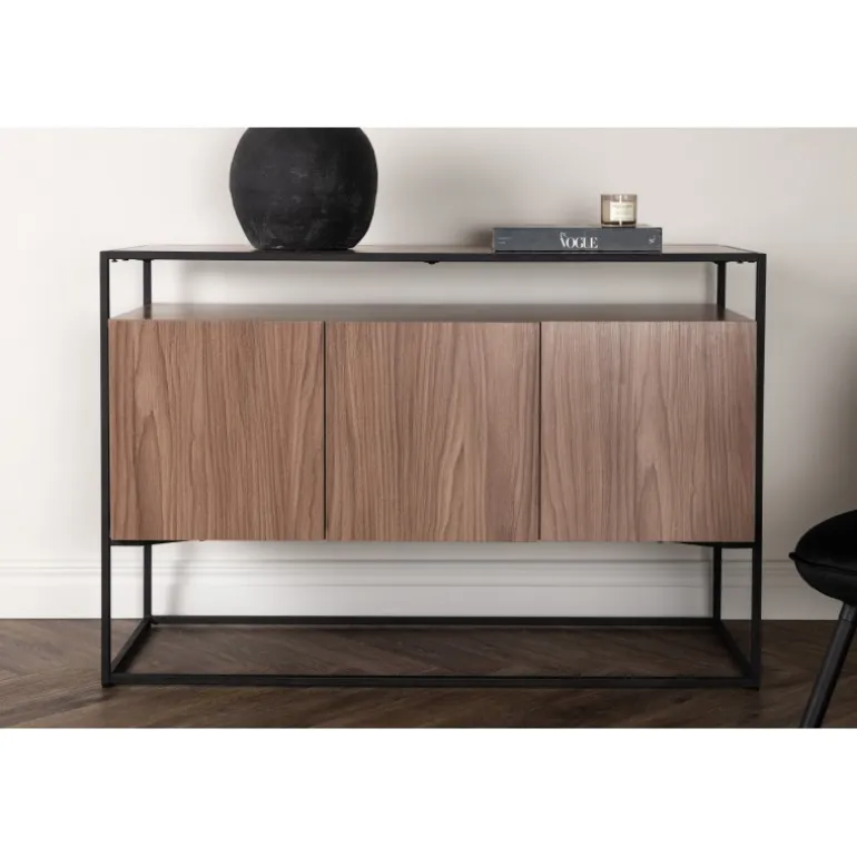 Kingsport Skab - Sort og Valnød