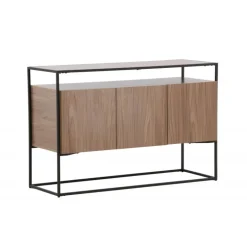 Kingsport Skab - Sort og Valnød