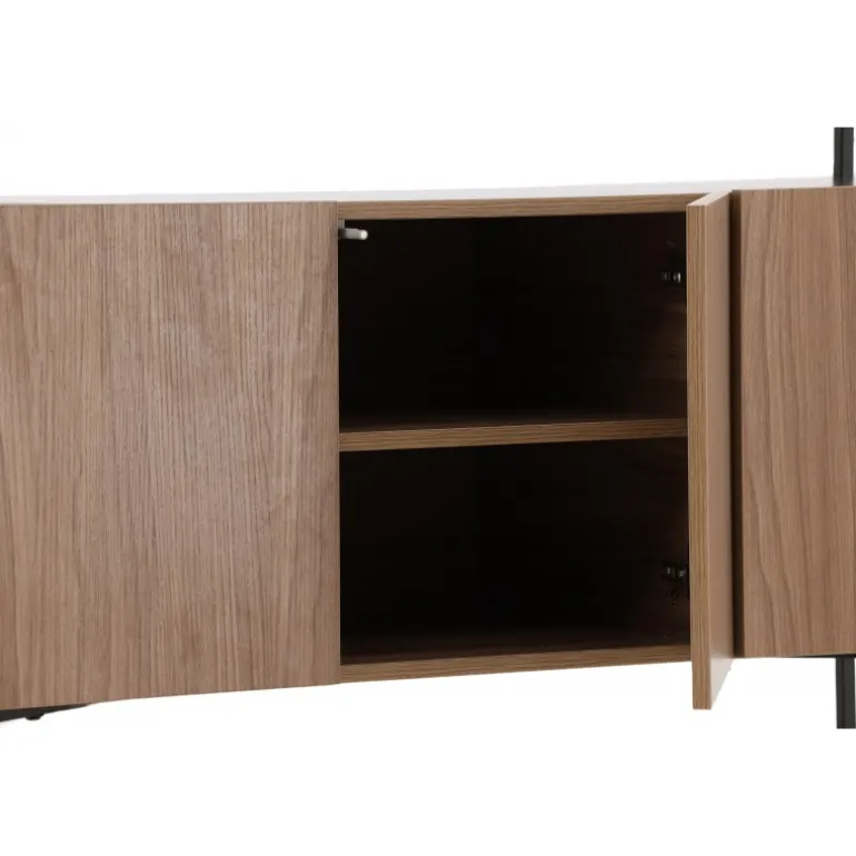 Kingsport Skab - Sort og Valnød