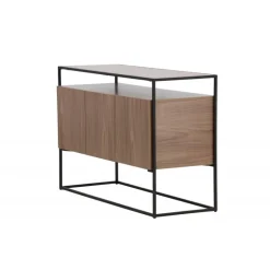 Kingsport Skab - Sort og Valnød