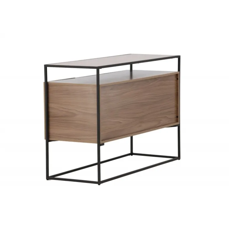 Kingsport Skab - Sort og Valnød