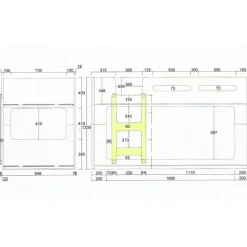 Køjeseng 90 x 200 cm – Luca – Hvid
