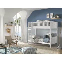 Køjeseng 90 x 200 cm – Scott, hvid