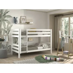 Køjeseng Pino 90 × 200 cm – hvid, højde 140 cm