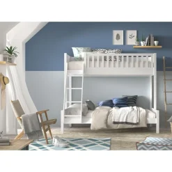 Køjeseng Scott familieseng 140x200 + 90x200 – hvid