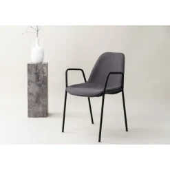 Kladesholmen Spisestuestol - Sort og Mørkegrå