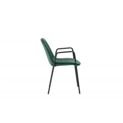 Kladesholmen Spisestuestol - Sort og Mørkegrøn