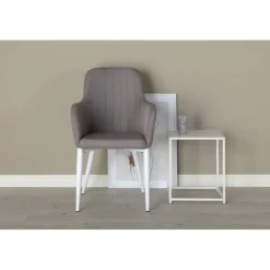 Komfort Spisebordsstol - Grå og Hvid