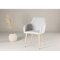 Komfort Spisebordsstol - Lysegrå