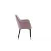 Komfort Spisebordsstol - Sort og Støvet Rosa