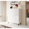 Kommode 100 ABETO mat Hvid/ glans Hvid