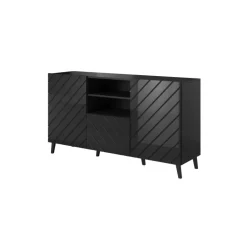 Kommode ABETO mat Hvid/ glans Hvid