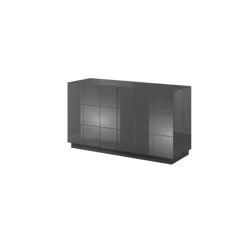 Kommode KOM2D REJA grafit glans/grafit glans