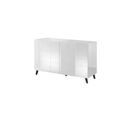 Kommode KOM2D REJA Hvid Glans/Hvid Glans