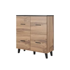 Kommode LOTTA 110 (4D) Woatan Eg/Sort