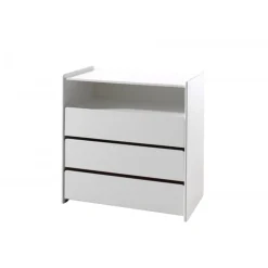 Kommode med 3 skuffer – Kiddy, hvid