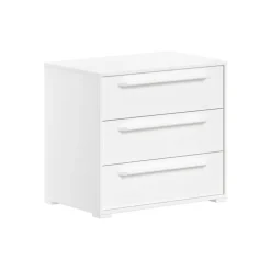 Kommode med 3 skuffer – Sam, hvid