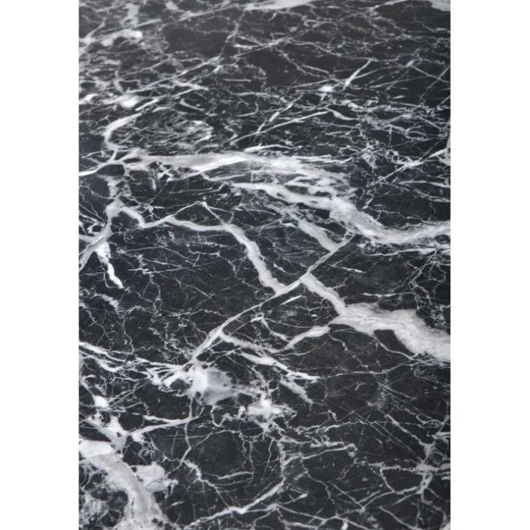 KONAMI bord, - top - Sort marmor, ben - guld