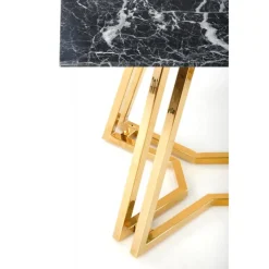 KONAMI bord, - top - Sort marmor, ben - guld