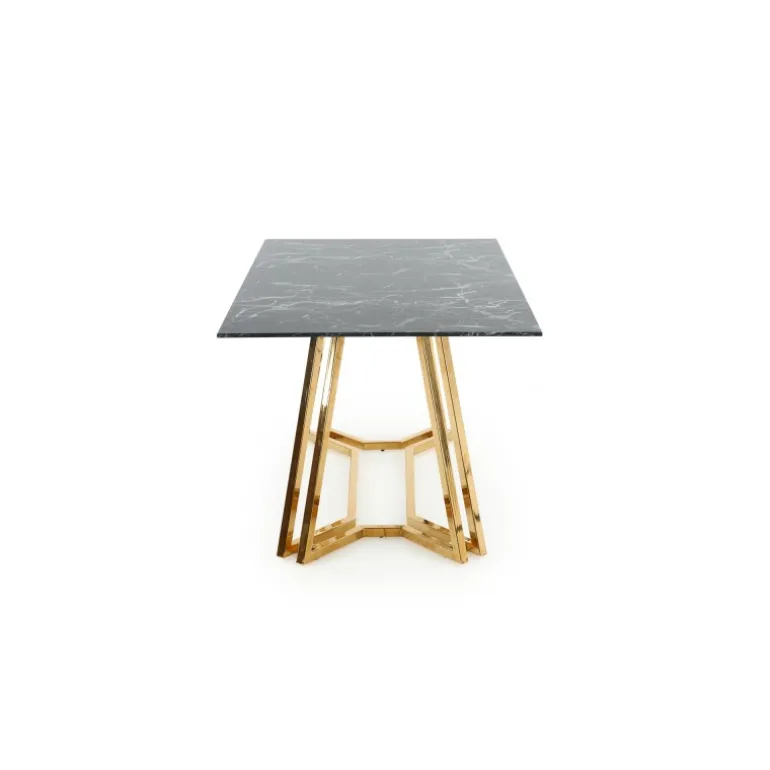 KONAMI bord, - top - Sort marmor, ben - guld