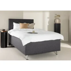 Kontinentalseng Mesa 120x200 - Mørkegrå Stof