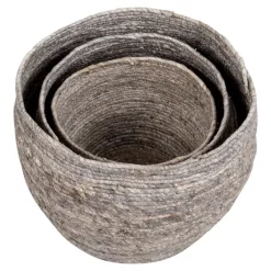 Kurvesæt i grå - 3 stk