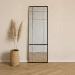 Lake New Yorker spejl - 193x67cm - Sort