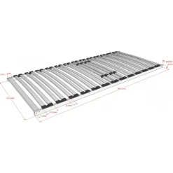 Lamelbund 90 x 200 cm – 26 lameller i massivt træ