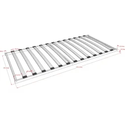 Lamelbund 90x200 cm – 13 lameller, fast ramme