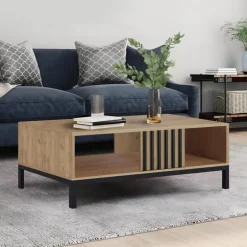 LAMINO LAW-1 sofabord - Håndværk eg / Sort