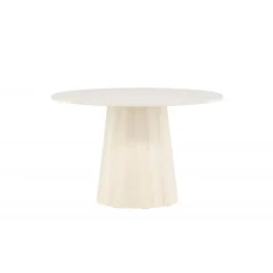 Lanzo Rundt spisebord Ø120cm- Hvid