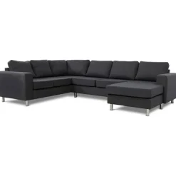 Laura hjørnesofa m. chaiselong højrevendt - Koksgrå Inari 95